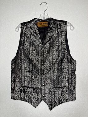 Palo Duro Panhandle Slim Western Jacquard Vest Small Made USA